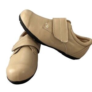 Dr Zen Valerie Orthopedic Shoes Unisex Ladies 10XW Or Mens 9XW Beige Leather NEW